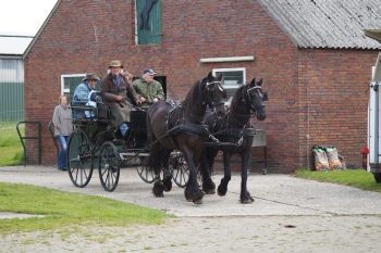 Friesen vor der Kutsche