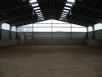 Die fertige Halle von Innen