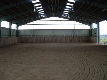 fertige Halle - Innenansicht