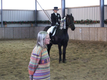 Gesa und Hendrik bei der Kür in der Halle